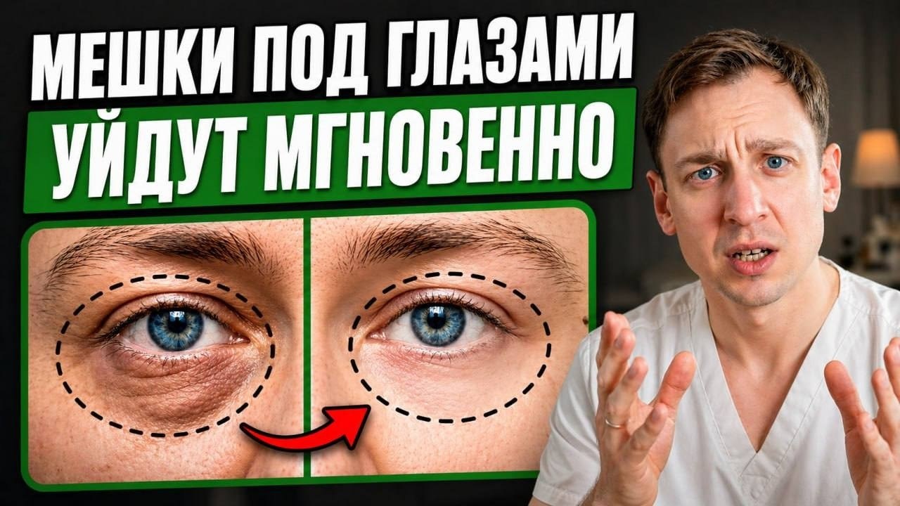 ОТЁКИ и МЕШКИ под глазами: СКРЫТАЯ причина и 1 точка, которая убирает ВСЕ