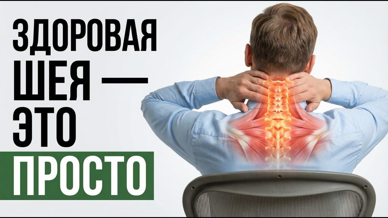 Шея как НОВАЯ за 3 минуты в день: не вставая со стула!